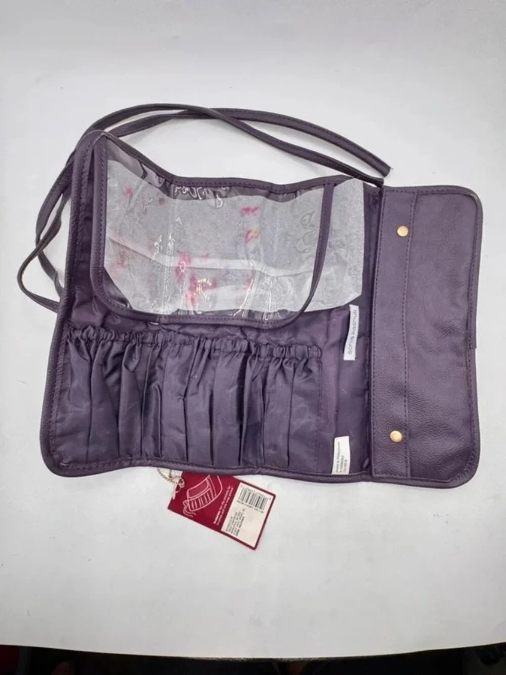 Make Up Brush Roll Up With 10 Brush Pockets